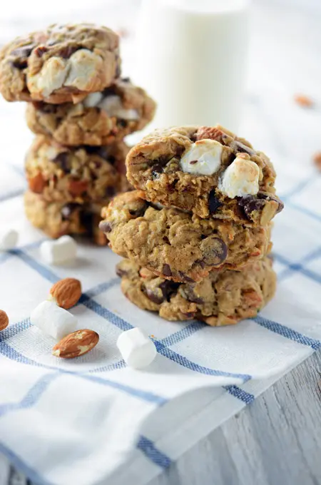 Espresso Rocky Road Oatmeal Cookies