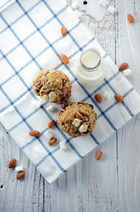 Espresso Rocky Road Oatmeal Cookies