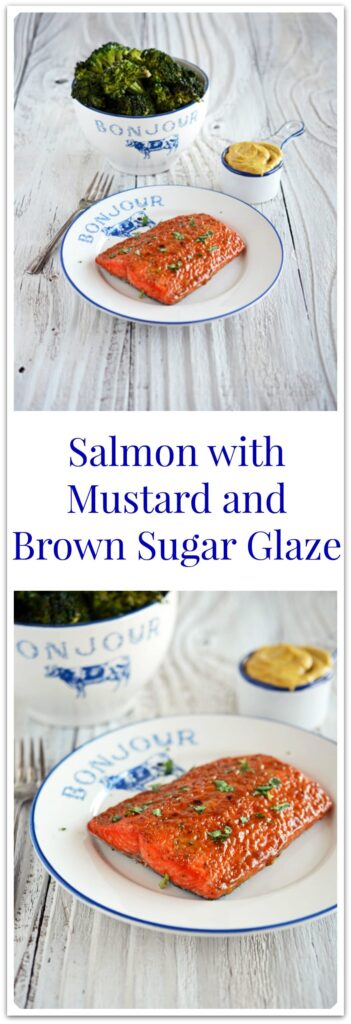 Salmon with Mustard and Brown Sugar Glaze