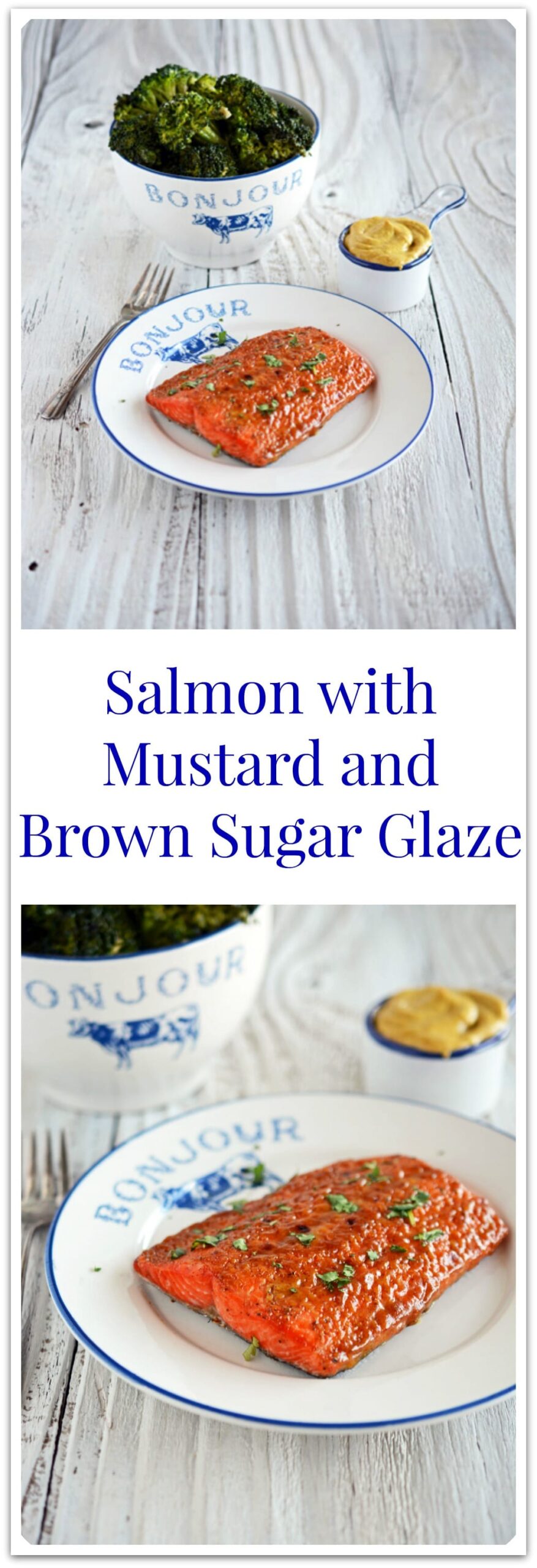 Salmon with Mustard and Brown Sugar Glaze - The Cake Chica
