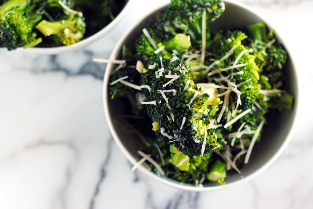 Broccoli with Garlic and Parmesan Cheese