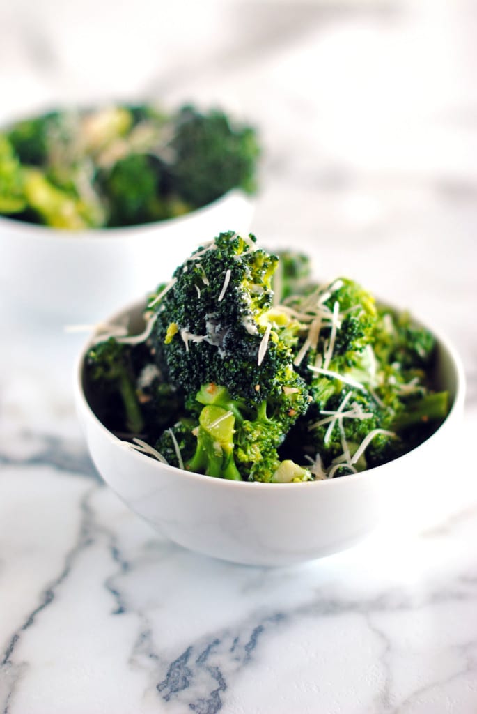 Broccoli with Garlic and Parmesan Cheese