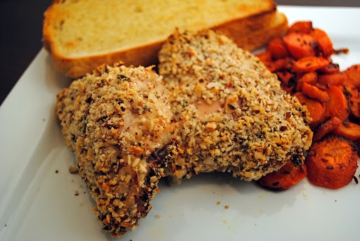 Crusted Chicken with Almonds and Sage