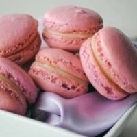 French Macarons with White Chocolate Lavender Ganache