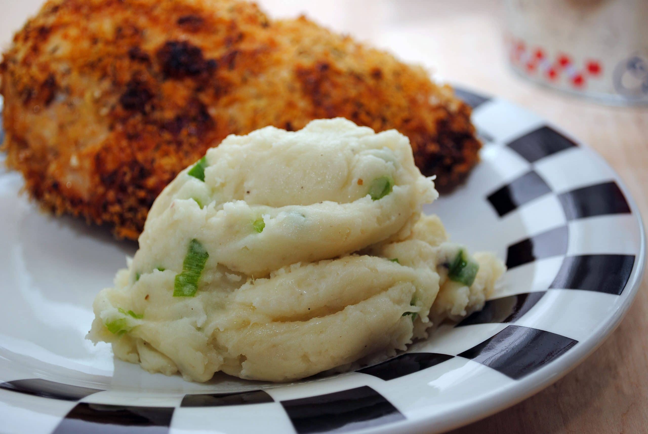Mashed Potatoes with Green Onions and Parmesan