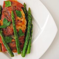 Chicken Saltimbocca with Asparagus