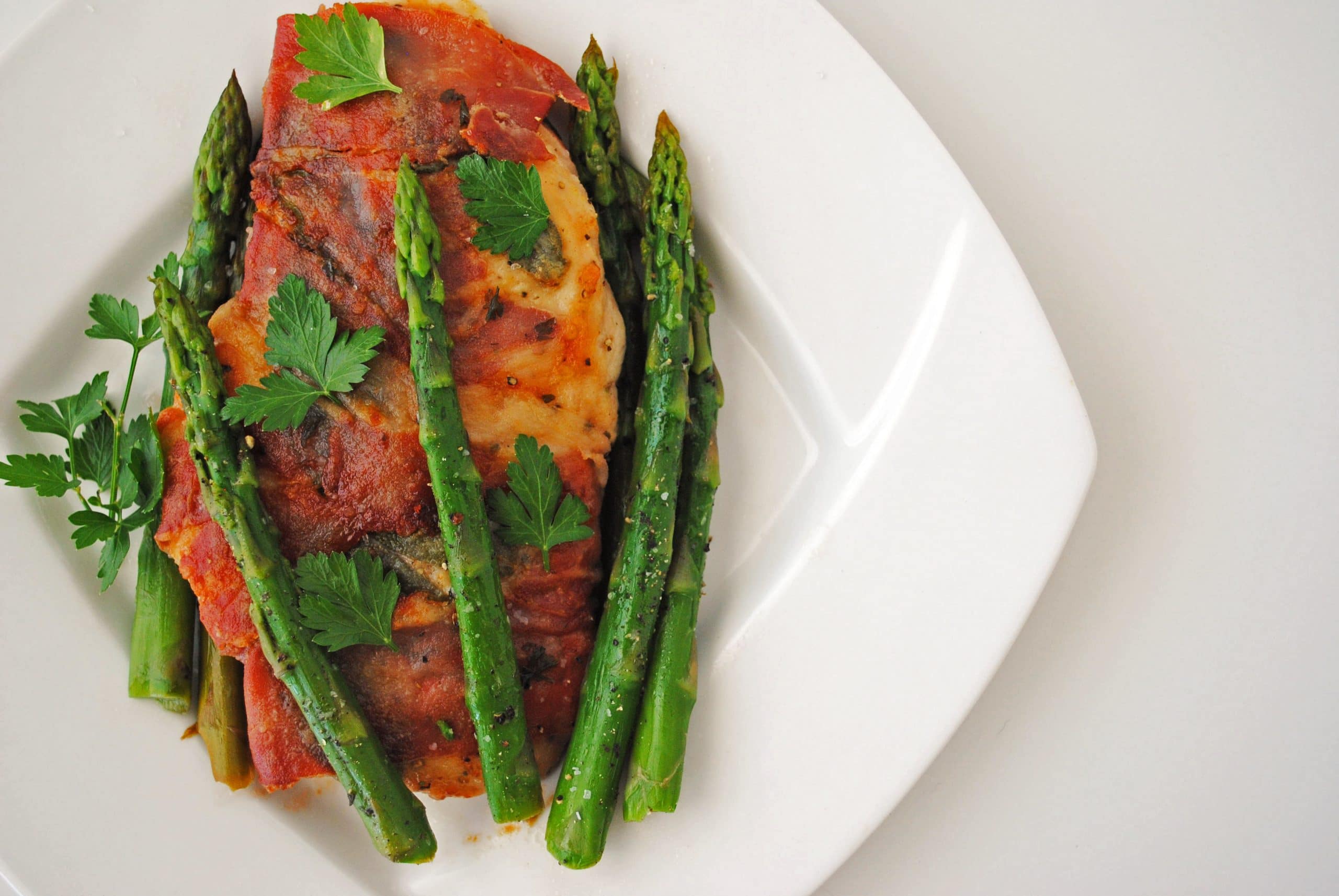 Chicken Saltimbocca with Asparagus