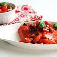 Oven-Roasted Salmon with Fresh Tomato Relish