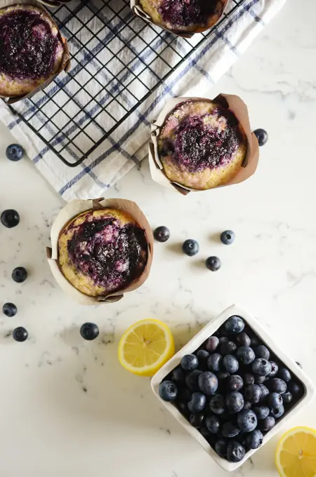 Blueberry Swirl Muffins