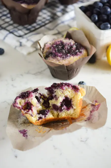 Blueberry Swirl Muffins