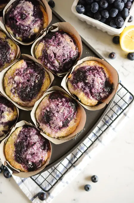 Blueberry-Swirl Buttermilk Ice Cream