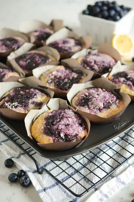 Blueberry Swirl Muffins