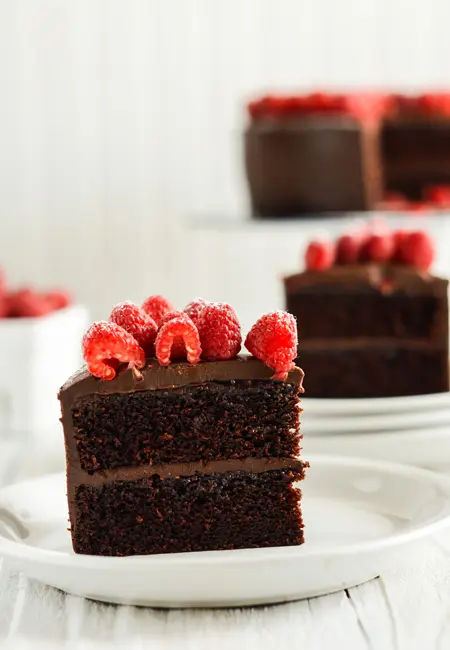 Chocolate Raspberry Layer Cake