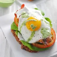 Open-Face Green Goddess BLT's