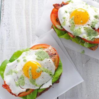 Open-Face Green Goddess BLTS
