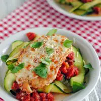 Chicken Parmesan with Zucchini Noodles