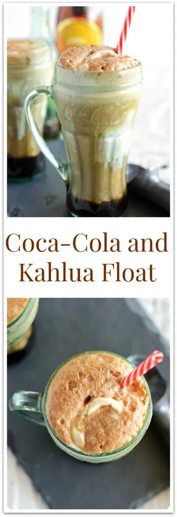 Coca Cola and Kahlua Float for Pinterest