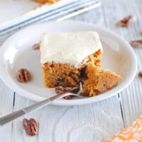 Spiced Carrot Cake with Vanilla Bean Cream Cheese Frosting