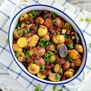 Cheesy Roasted Potatoes with Bacon