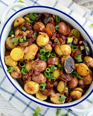 Cheesy Roasted Potatoes with Bacon