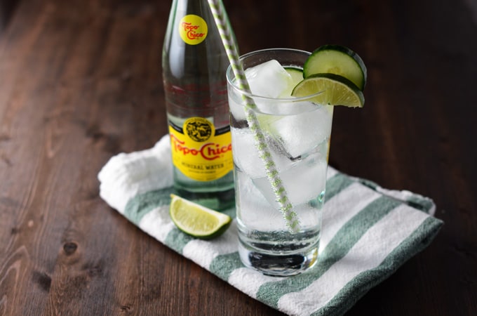 Topo Chico Cucumber Cocktails