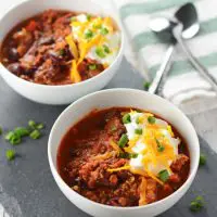 Simple Turkey Chili with Kidney Beans