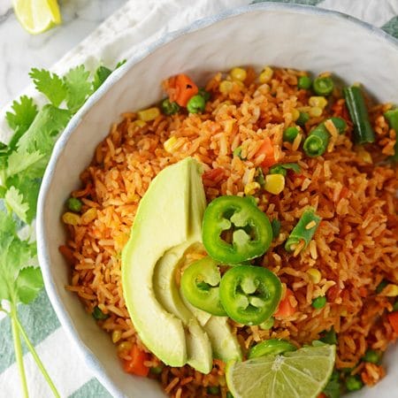 Easy Mexican Red Rice - The Cake Chica