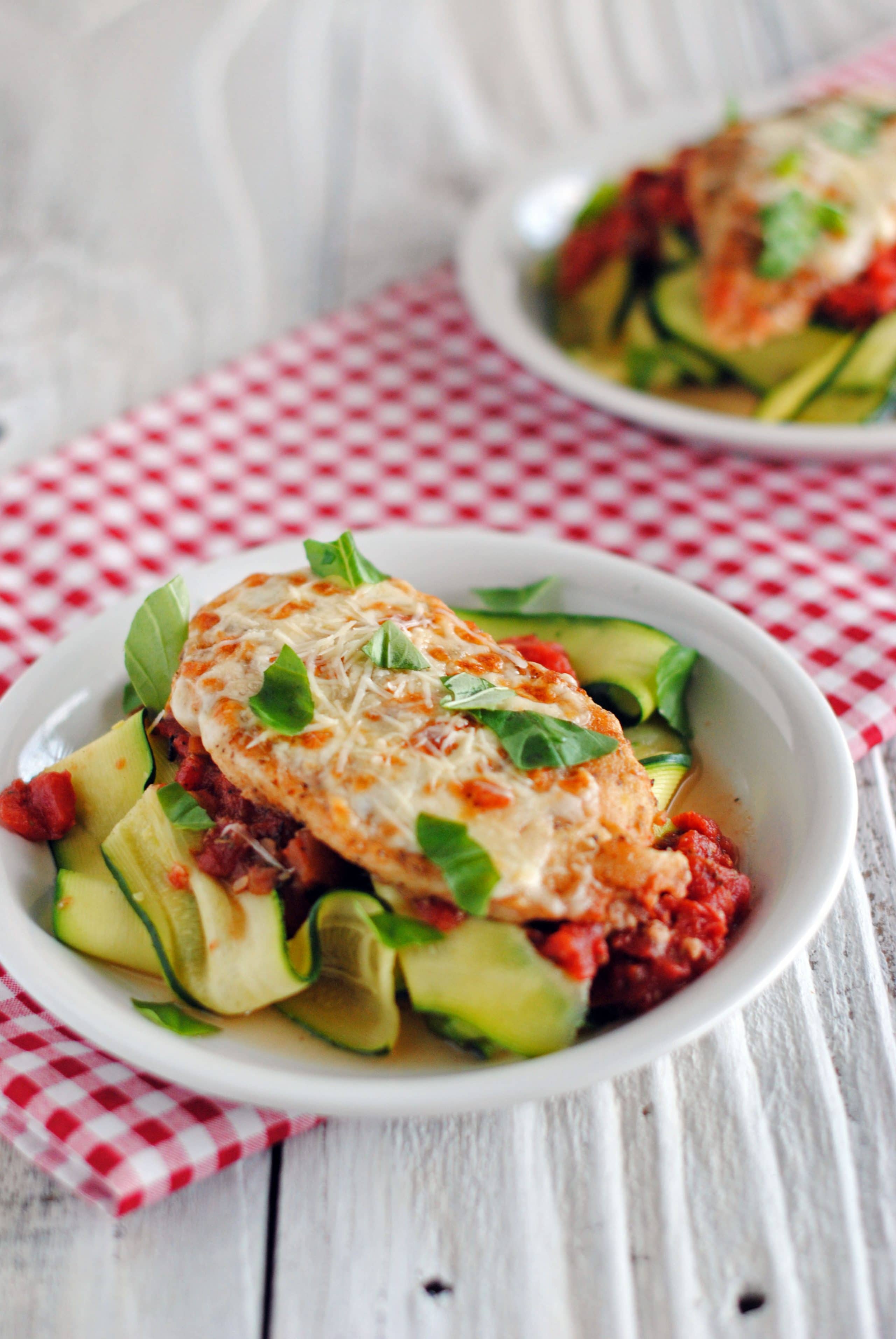 Chicken Parmesan with Zucchini Noodles 2