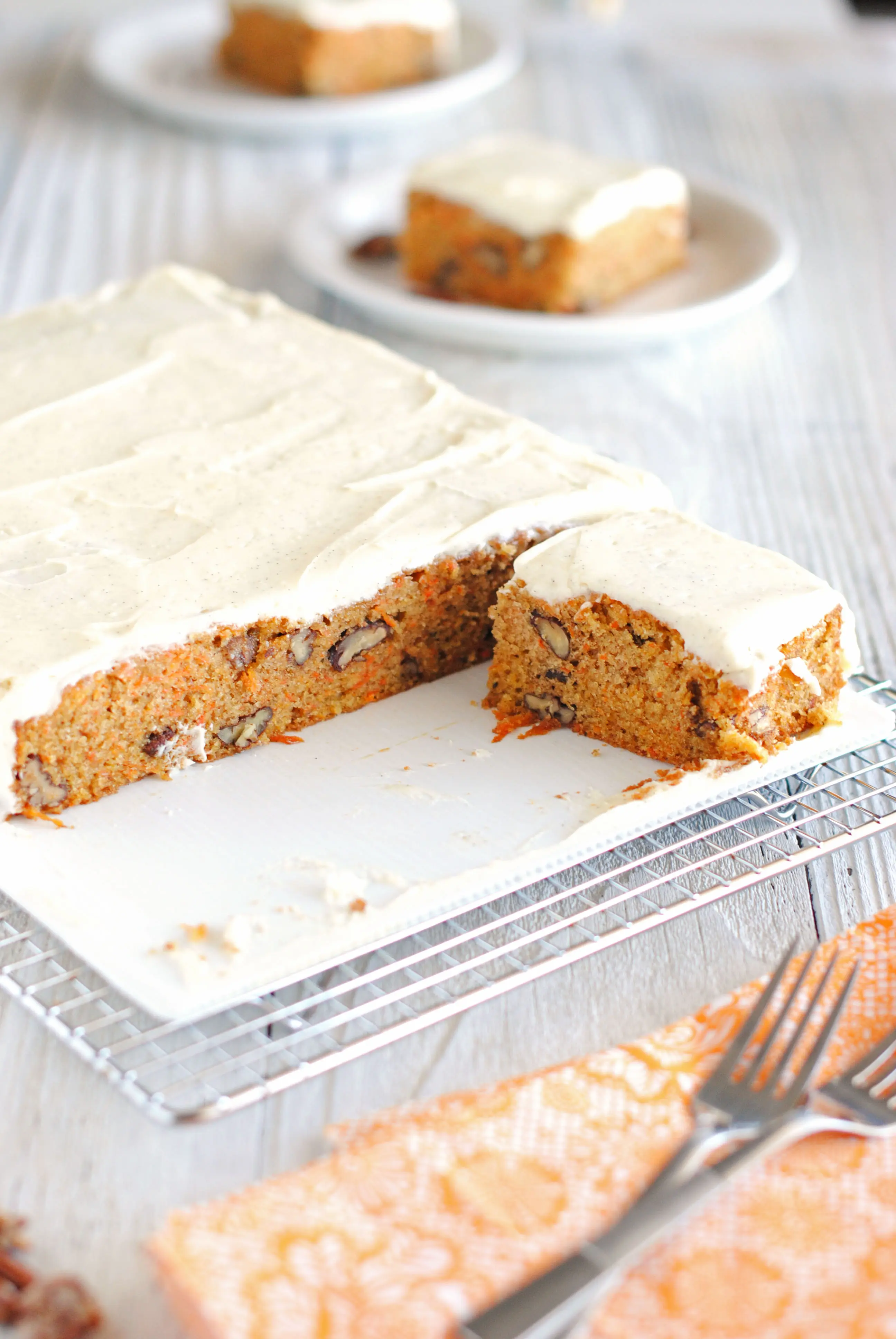 Spiced Carrot Cake with Vanilla Bean Cream Cheese Frosting