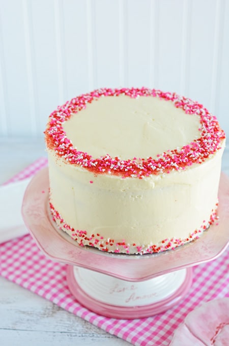 Valentine's Day Red Velvet Cake | The Cake Chica