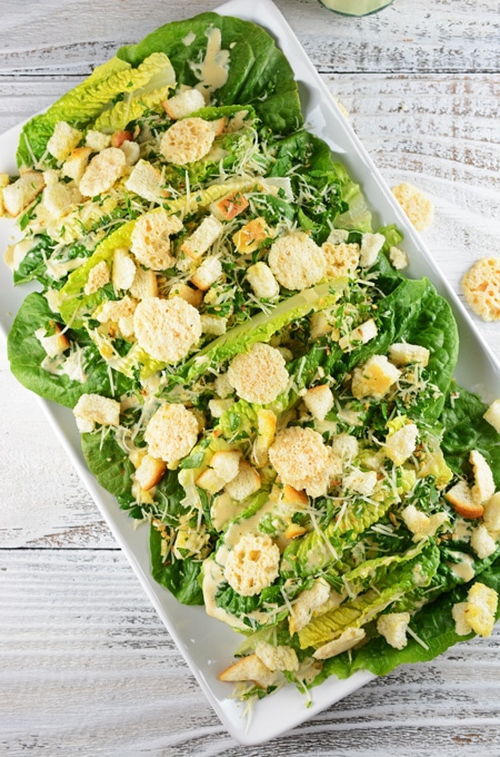 Caesar Salad with Ancovies