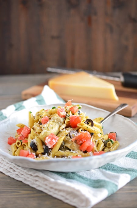 Gluten Free Veggie Pasta in Olive Oil Sauce