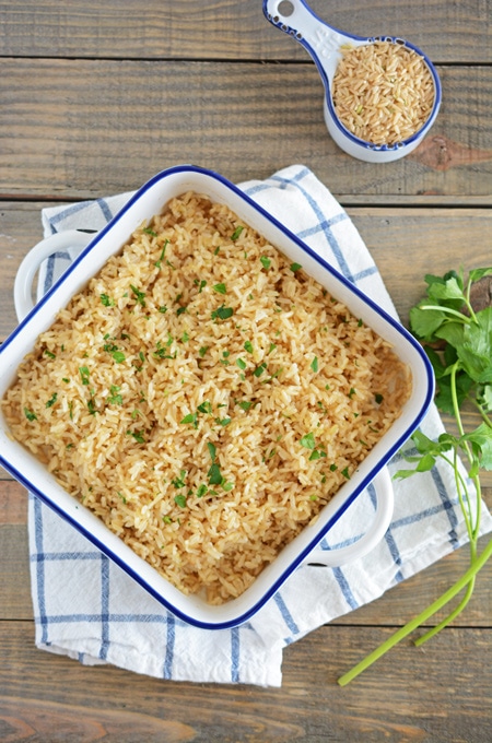 Easy Baked Brown Rice