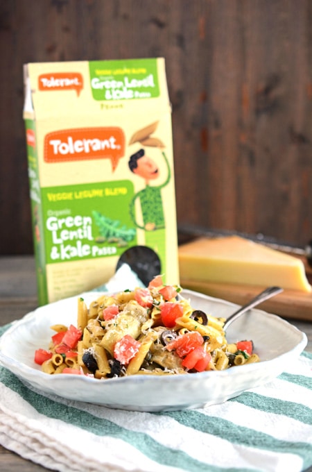 Gluten Free Veggie Pasta in Olive Oil Sauce