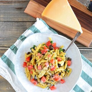 Gluten Free Veggie Pasta in Olive Oil Sauce