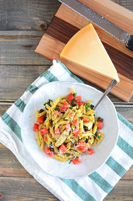 Gluten Free Veggie Pasta in Olive Oil Sauce