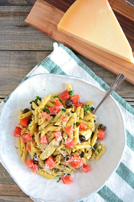 Gluten Free Veggie Pasta in Olive Oil Sauce