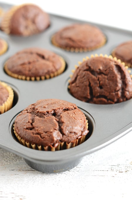 Chocolate Cupcakes with Caramel-Espresso Frosting