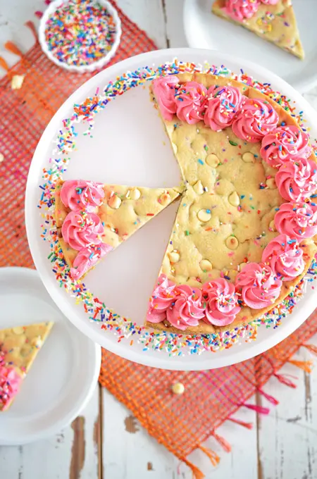 Confetti Cookie Cake