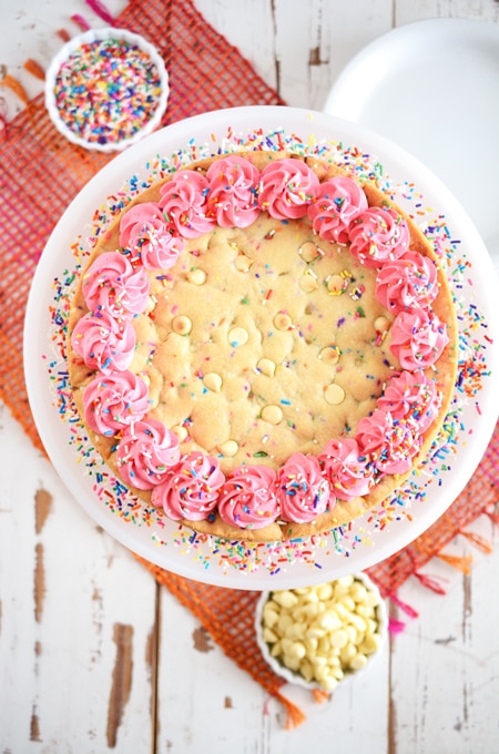 EASY Delicious Cookie Cake Recipe! - YouTube