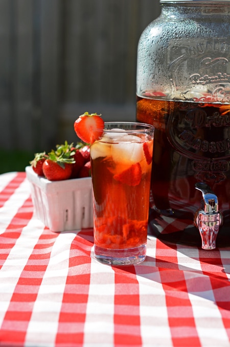 Strawberry Sun Tea