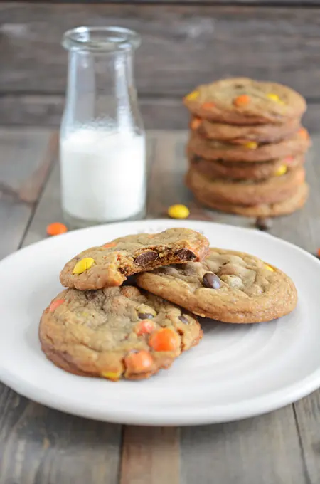 Browned Butter Chocolate Candy Cookies