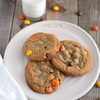 Browned Butter Chocolate Candy Cookies