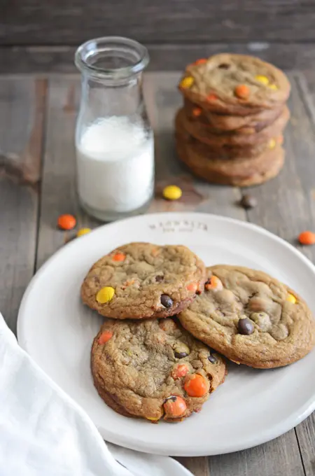 Browned Butter Chocolate Candy Cookies