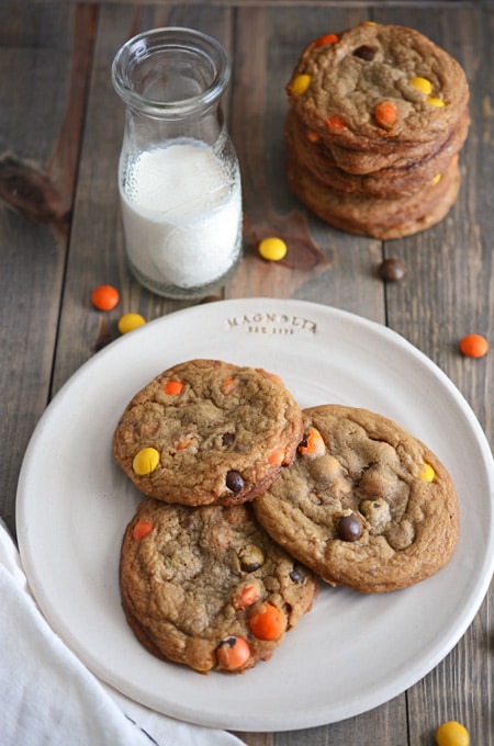 Browned Butter Chocolate Candy Cookies