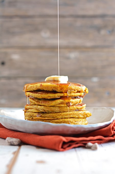 Spiced Pumpkin-Pecan Pancakes