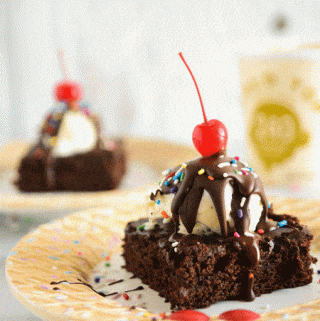 Lightened Up Brownie a la Mode