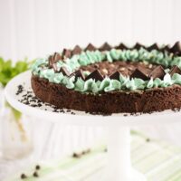 Mint Chocolate Chip Cookie Cake