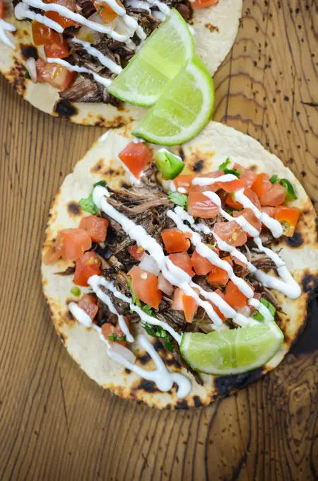 Slow Cooker Barbacoa Tacos