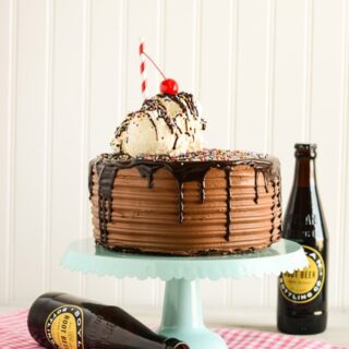 Chocolate Root Beer Float Cake